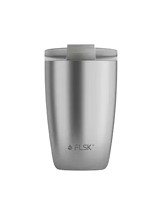 FLSK | Vaso térmico - Termo CUP Vaso para llevar café 0,35 l Acero inoxidable Rojo | silber